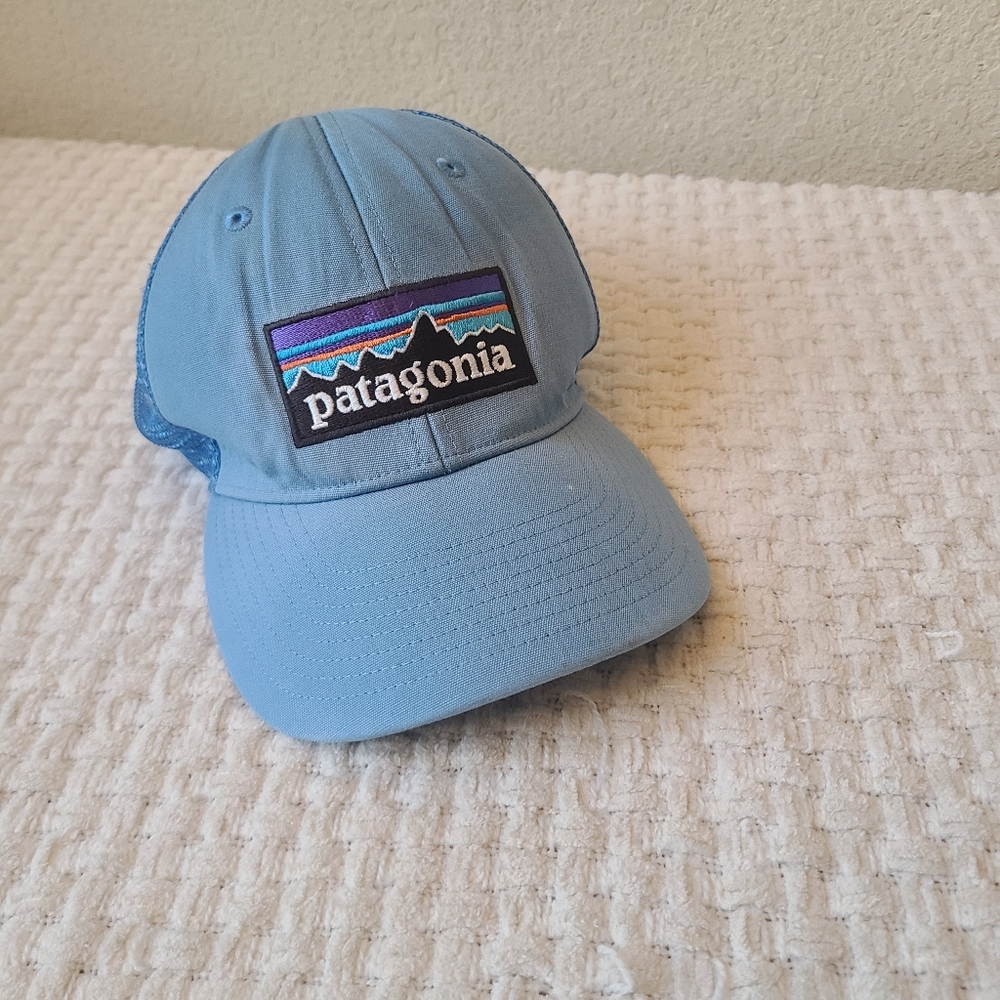 Patagonia Light Blue Mesh Baseball Cap One Size Fits Most